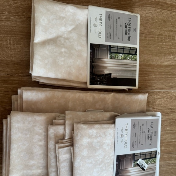 Threshold 84”x54” printed Farrah light filtering curtains (2 sets of 2) - Picture 1 of 3